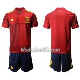 Spania Barn Hjemmedraktsett Euro 2020 Kortermet (+ Korte bukser)